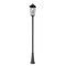 Z-Lite Gannon 3 Light Outdoor Post Mounted Fixture, 12in. W x 125.5in. H, Black 5008PHXLR-519P-BK - alternate 2